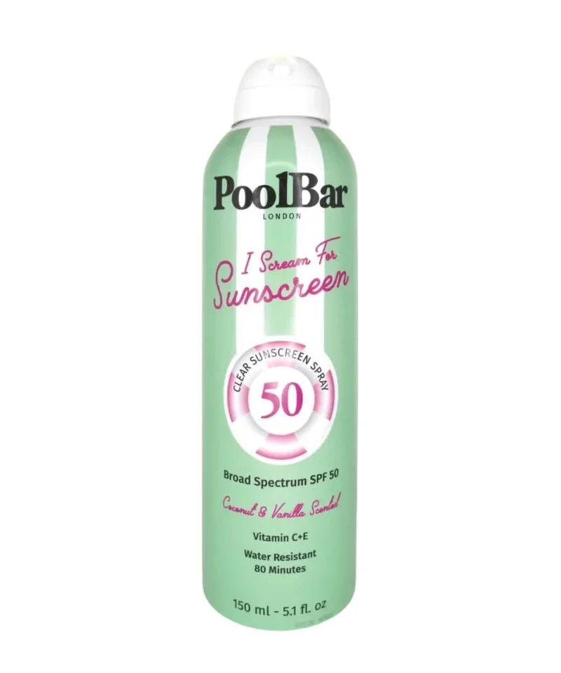 PoolBar London I Scream For Sunscreen Broad Spectrum Clear Sunscreen Spray SPF50