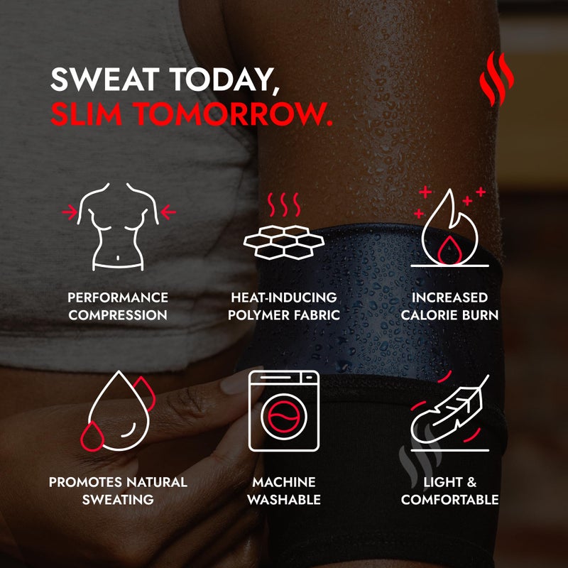 Sweat Shaper Women's Arm Trimmers (Black, 3X-Large) - Image 4