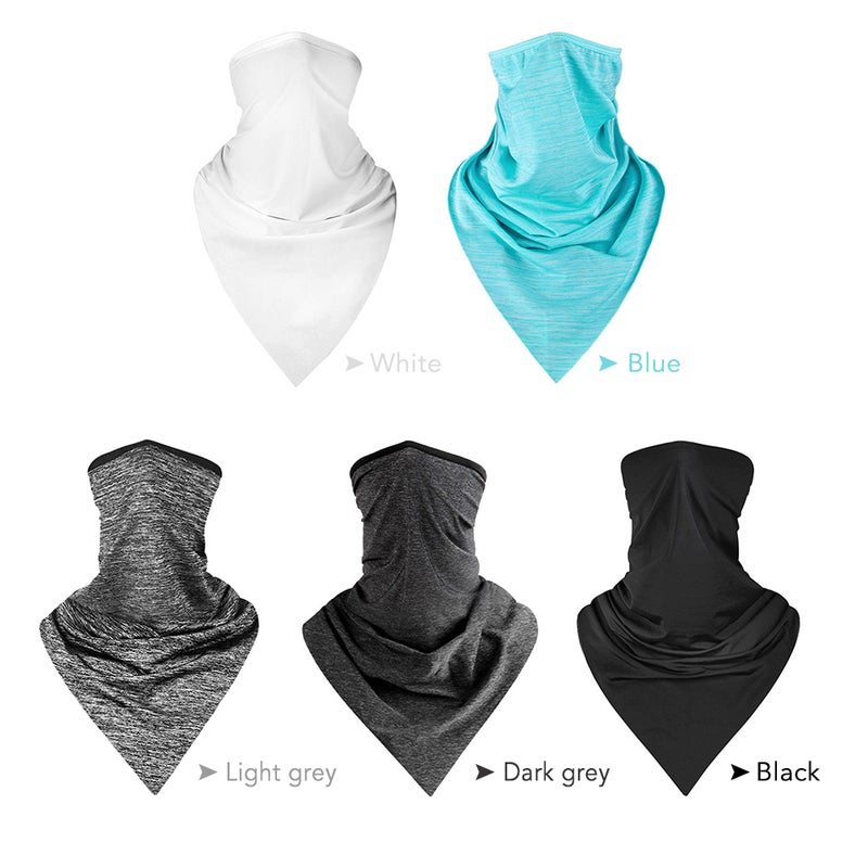 Summer Ice Silk Triangle Scarf Face Mask Sun-Protective Mask Outdoor Cycling Ultraviolet-proof Neckerchief  Versatile Breathable   Neck Sleeve  Anti-Dust and Anti-Droplet Neck Scarf - Image 2