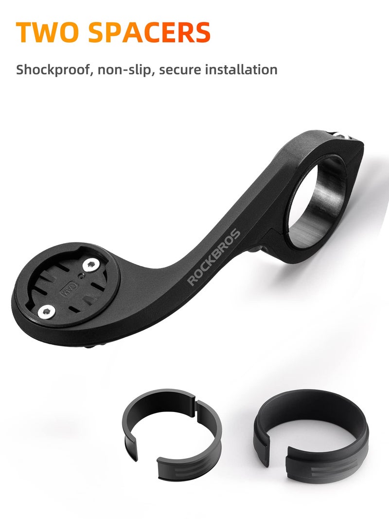 ROCKBROS Out Front Mount Compatible with Garmin, iGPSPORT - Bike Handlebar 1.26’’-1.38’’/ 32-35mm - Image 3