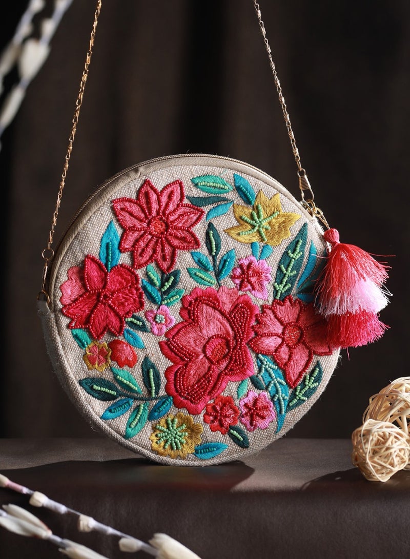 Priyaasi Embellished Structured Sling Bag  - Image 1