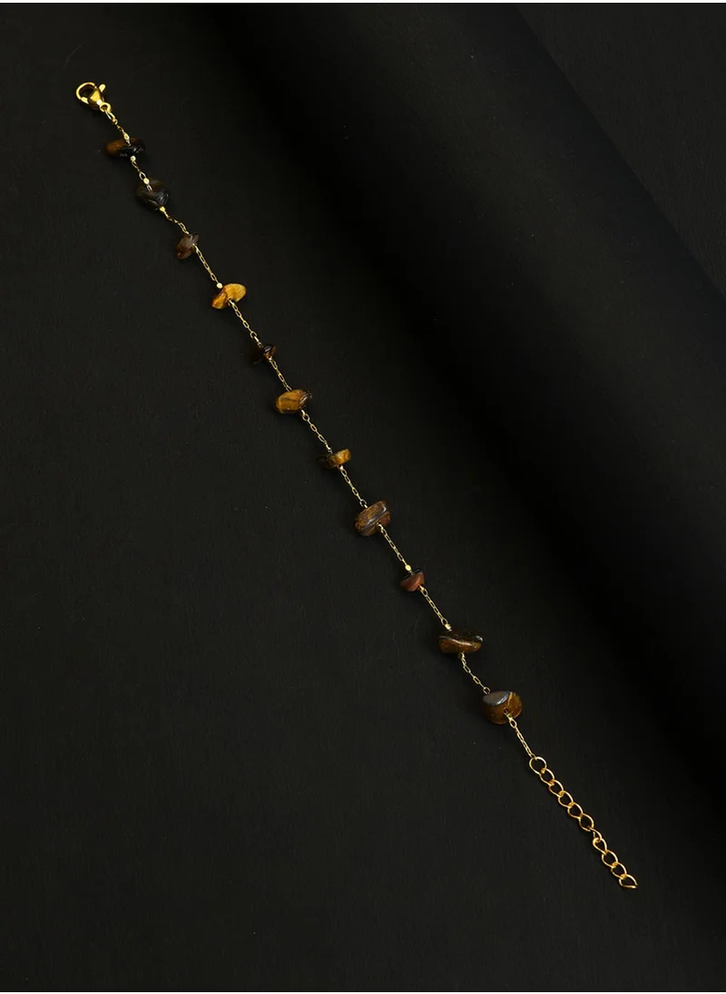 سوهي Brown Beaded Anklet