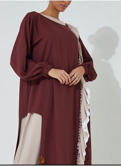 Rosette Abaya Ruffles abaya  - Image 3