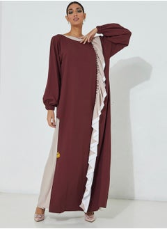 Rosette Abaya Ruffles abaya  - Image 5