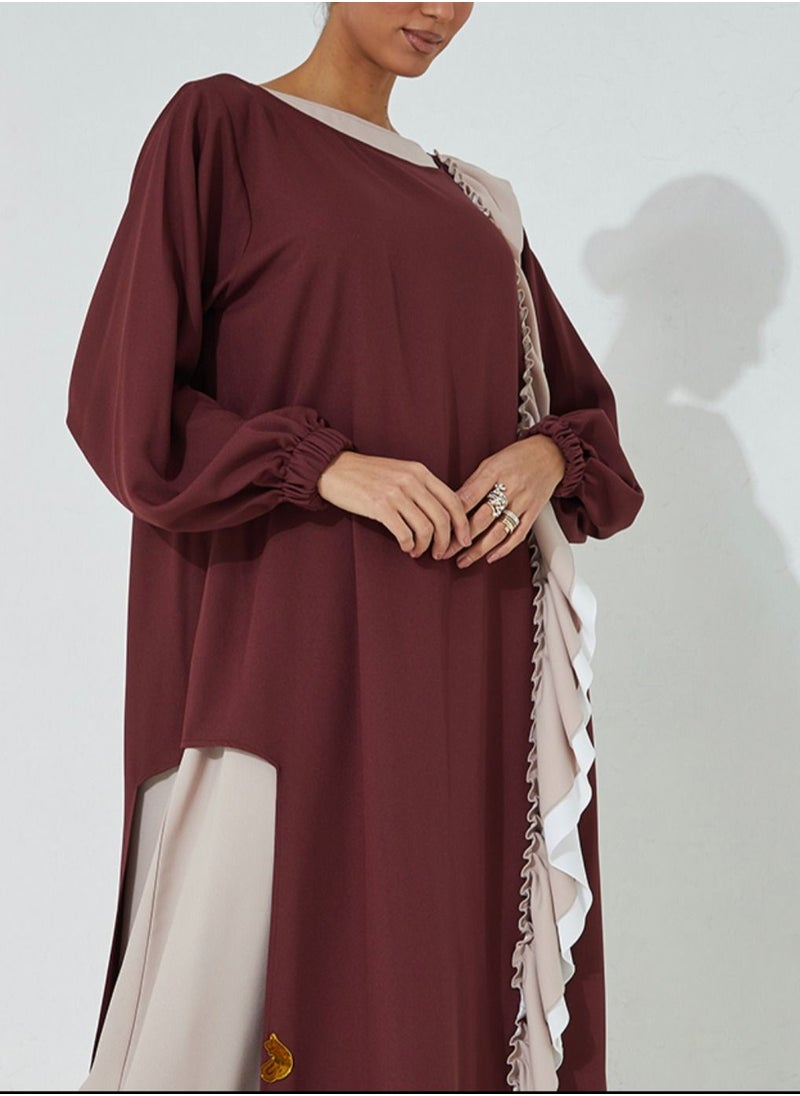 Ruffles abaya - pzsku/Z17B2FD573BAF7E48B26DZ/45/_/1668982589/218fbfcd-4012-4a18-9560-e8ae5c7ed5d8