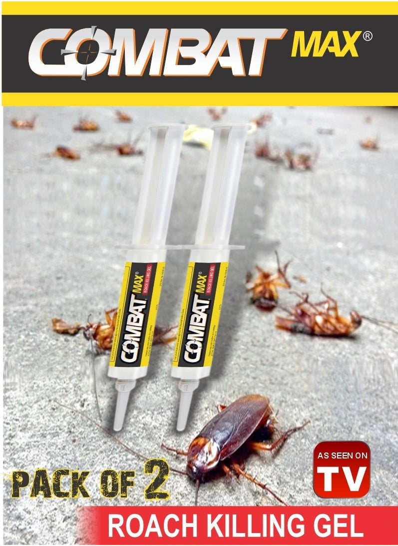 AS SEEN ON TV - Combat Max Roach Gel - Effective Pest Control Solution 10g Pack Of 2 - Image 1