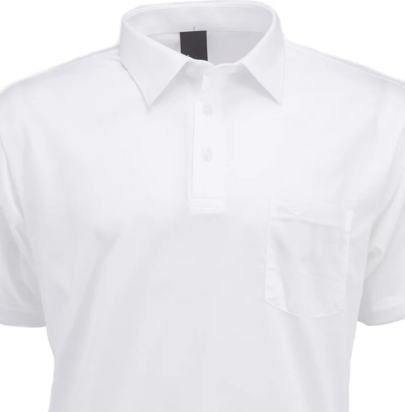 Oppland Men's Shirt Collar Pocket Short Sleeve Normal Cut Full Pattern Premium Cotton Fabric T-Shirt