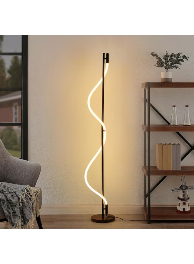 spirale LED floor lamp - Black