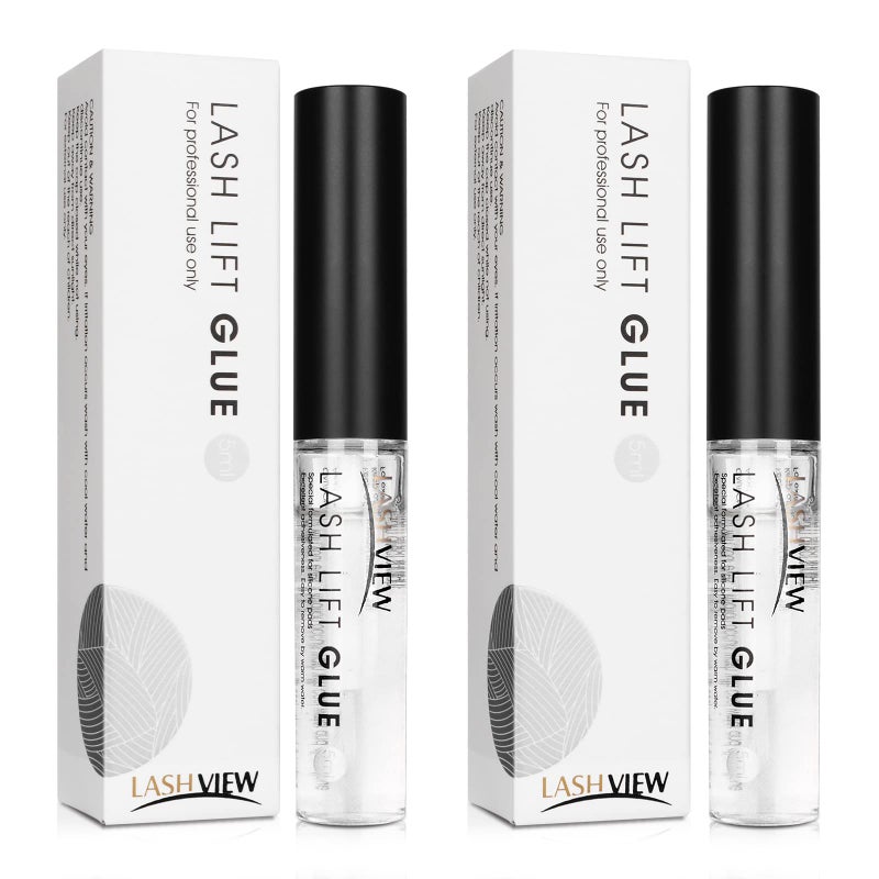 LASHVIEW Lash Lift Glue 2pcs Eyelash Perm Adhesive No Irritation and Odorless 5ML2 - Image 3