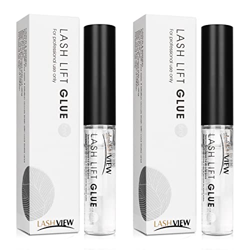LASHVIEW Lash Lift Glue 2pcs Eyelash Perm Adhesive No Irritation and Odorless 5ML2 - Image 1