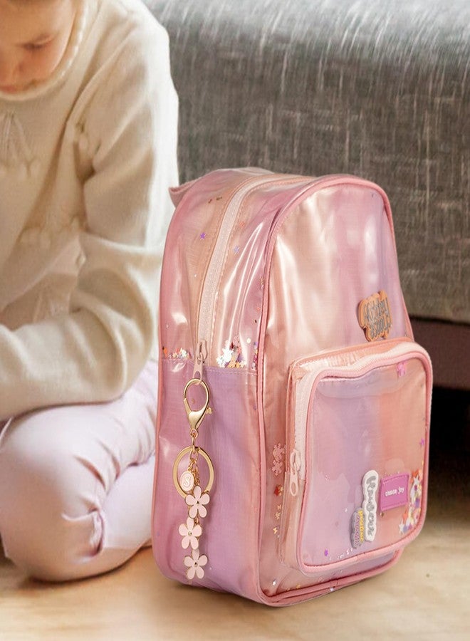 SELOVO Backpack Accessories Cute Flower Pink Keychain Letter J - Image 3