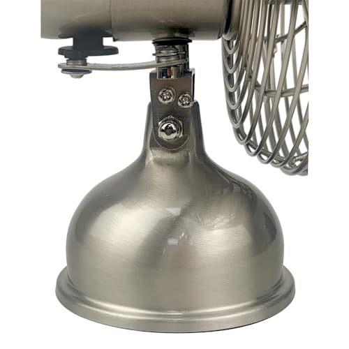 Good Housekeeping 92512 AllMetal USBPowered 5 Oscillating Personal Fan Brushed Nickel - Image 3