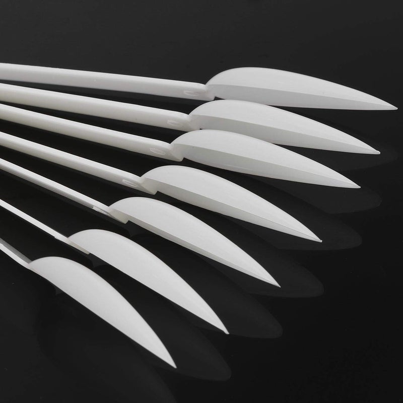 BTYMS 160 Pcs Plastic Nail Swatch Sticks Stiletto Nail Swatches Sample Sticks Nail Color Display Sticks with Metal Rings - Image 4