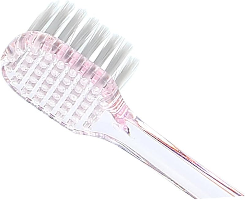 2Pcs Crystal Handle Toothbrush Hard Firm Bristles For Adults Soft For Sensitive Gums - Image 4