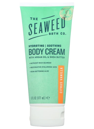 The Seaweed Bath Co. The Seaweed Bath Co Hydrating Soothing Body Cream Citrus Vanilla Scent with Argan Oil  Shea Butter 6 Oz 