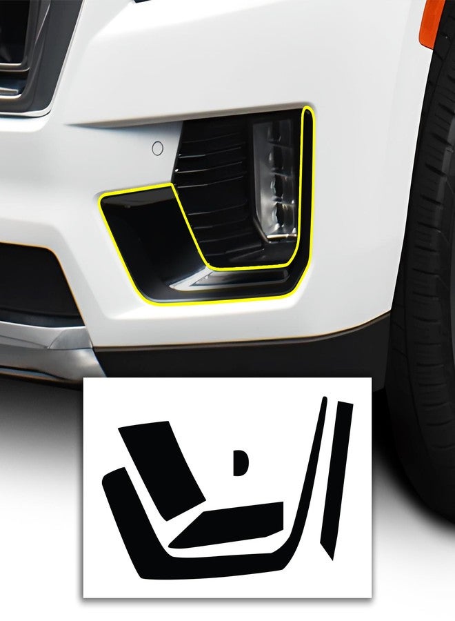 BOGAR TECH DESIGNS for GMC Yukon 2021-2025 Lower Side Chrome Delete Overlay, Gloss Black - Image 1