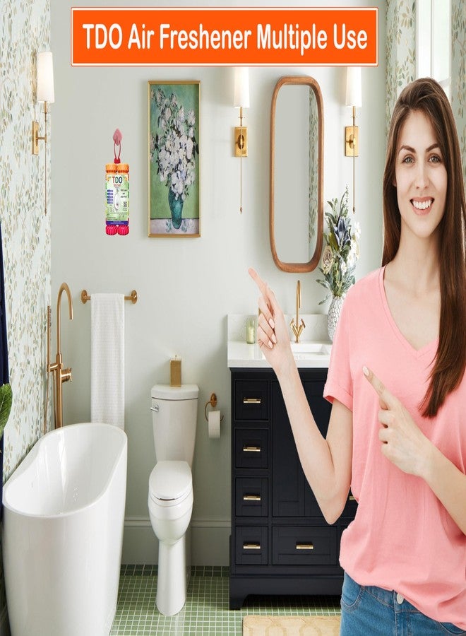TDO معطر جو للحمام والمرحاض من تي دي أو، كرات مبولة معطرة، مكعبات مبولة، مكعبات تعقيم، كرات نفثالين لأحواض الغسيل وخزائن الملابس، الحمام، المرحاض، خزانة الملابس، حوض الغسيل، عبوة من قطعتين (200 غرام لكل قطعة) - Image 5