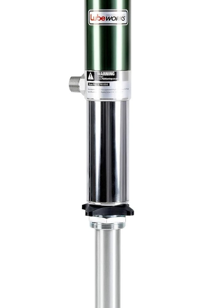 Lubeworks Air Operated Pneumatic Transfer Pump - Heavy Duty Double Action 1:1 High Flow Rate 8.5GPM / 32LPM for SAE80 Oils/Fluids - Image 1