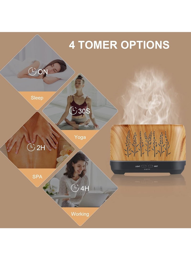 SOLARAE جهاز توزيع الزيوت العطرية، جهاز توزيع بدون ماء، جهاز نيبوليزر للزيوت العطرية، جهاز توزيع زيت بالموجات فوق الصوتية سعة 240 مل، 3 أوضاع رذاذ 4 مؤقت يصل إلى 12 ساعة من العطر المستمر، أجهزة توزيع ذات إيقاف تلقائي، للاستخدام في المنزل والسيارات والمكتب - Image 3