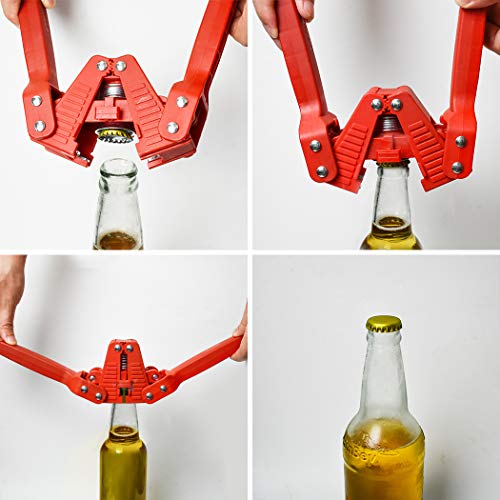 HETOETF Manual Bottle Capper Tool, Double Lever Hand Capper with 144 count Beer Bottle Caps for Home Brewing, Bottle Sealer (Bottle Capper-1) - Image 5