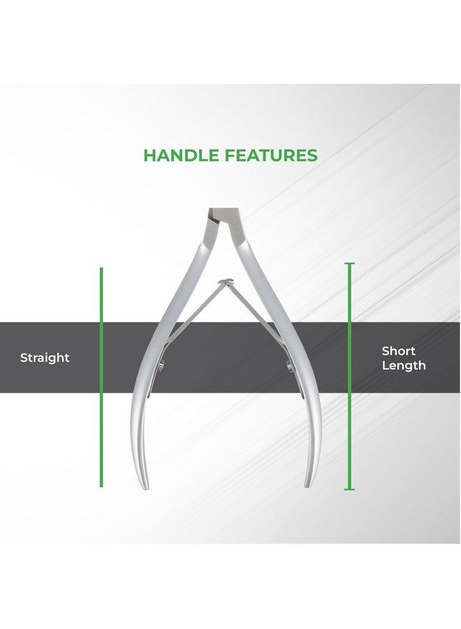 NGHIA Cuticle Nipper - D-07 Jaw 14 | Stainless Steel | Durable And Sharp | Ergonomic Design | Grey Plated | Ideal For Salons And Home Use - Image 2