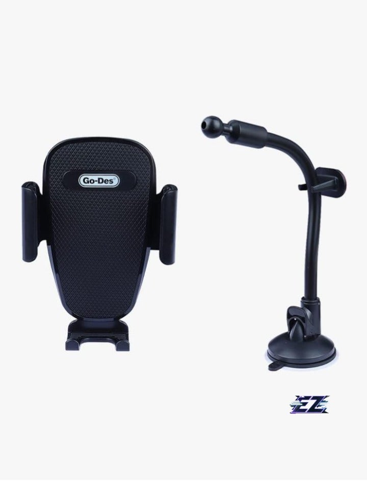 ELTRAZONE Windshield Phone Holder Mount – Secure and Versatile Car Mount for Hands-Free Driving - Image 2