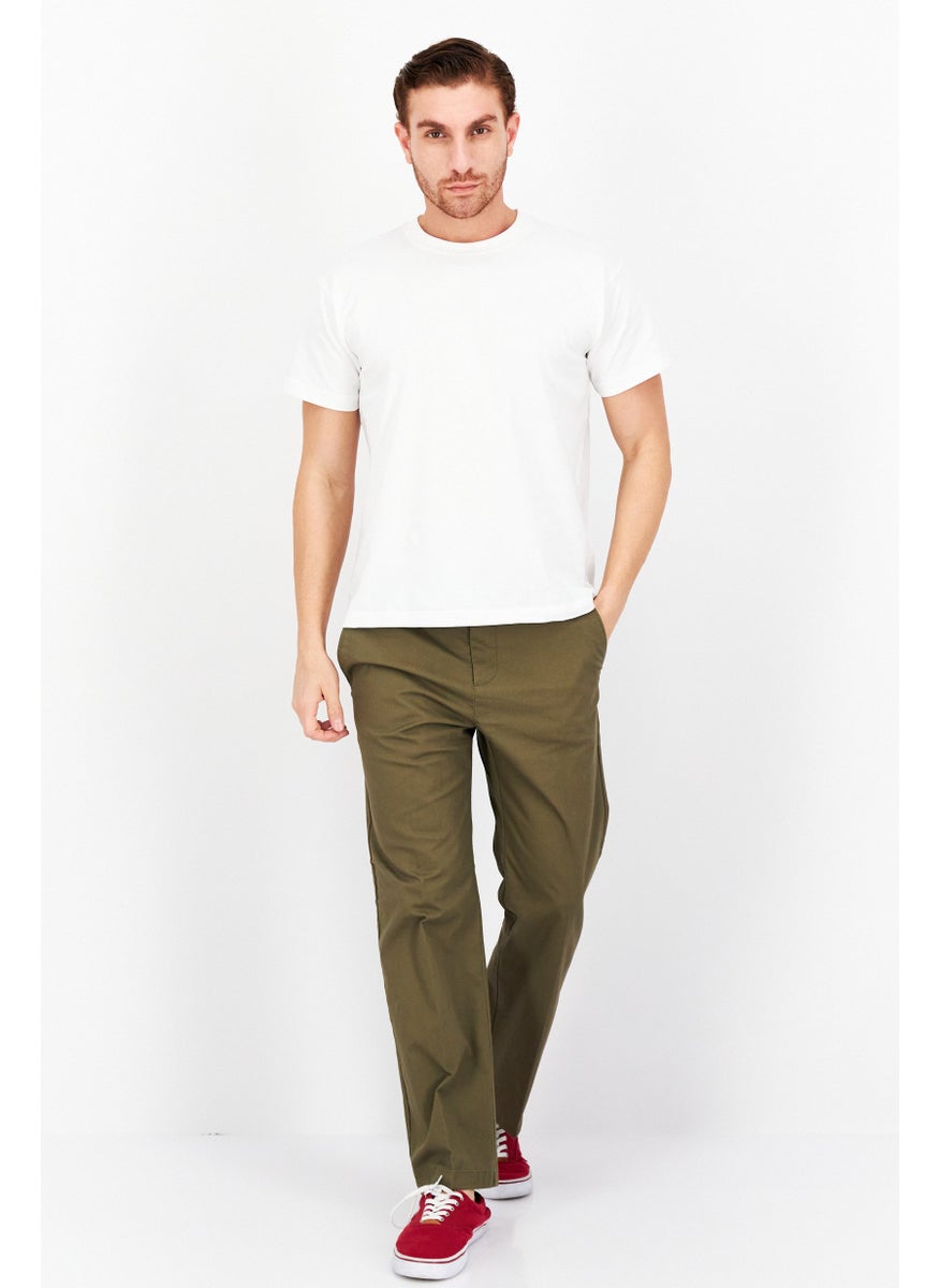 Men Regular Fit Plain Chino Pants, Olive - pzsku/Z17B3CB027427AD26E5E0Z/45/_/1724351105/3d6990eb-33ef-451d-b077-1eb3a2491f86