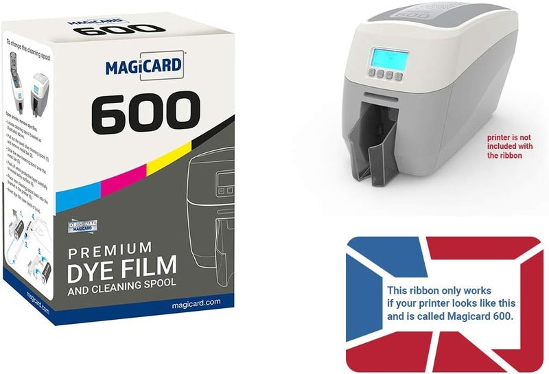 Bodno 2 x Magicard 600 Printer MB300YMCKO Color Ribbon  YMCKO  300 Prints Software Demo Card - Image 4