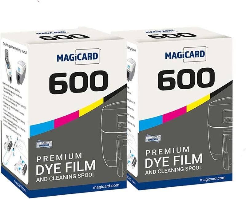 Bodno 2 x Magicard 600 Printer MB300YMCKO Color Ribbon  YMCKO  300 Prints Software Demo Card - Image 2