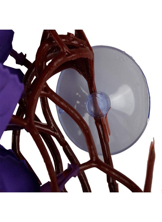 FiveBull Reptile Plants, 2 Pieces Hanging Silk Terrarium Plant with Suction Cup for Bearded Dragons Lizards Geckos Snake Pet, Decorations Terrariums Pet Supply of Reptile & Amphibian Habitat Plants - Image 3