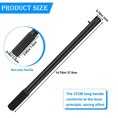 Anglekai Horizontal Hydraulic Jack Handle Replacement, AngleKai Hydraulic Floor Jack Handle Replacement for Car Accessories (Black) - Image 2