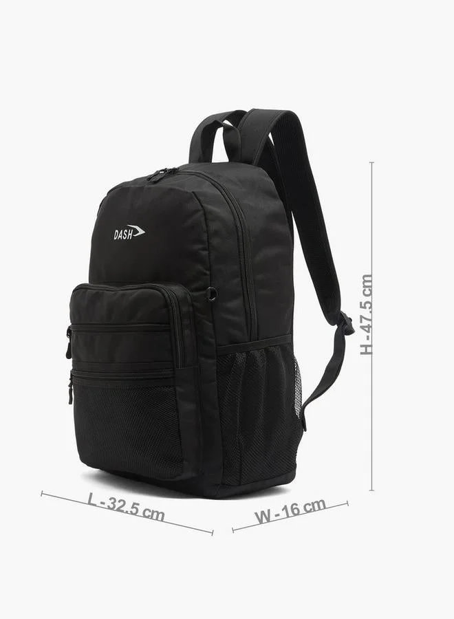 Dash BLACK Solid 2-Piece School Backpack Set For Kids 13 Years+ With Pencil Pouch  | Best Price UAE