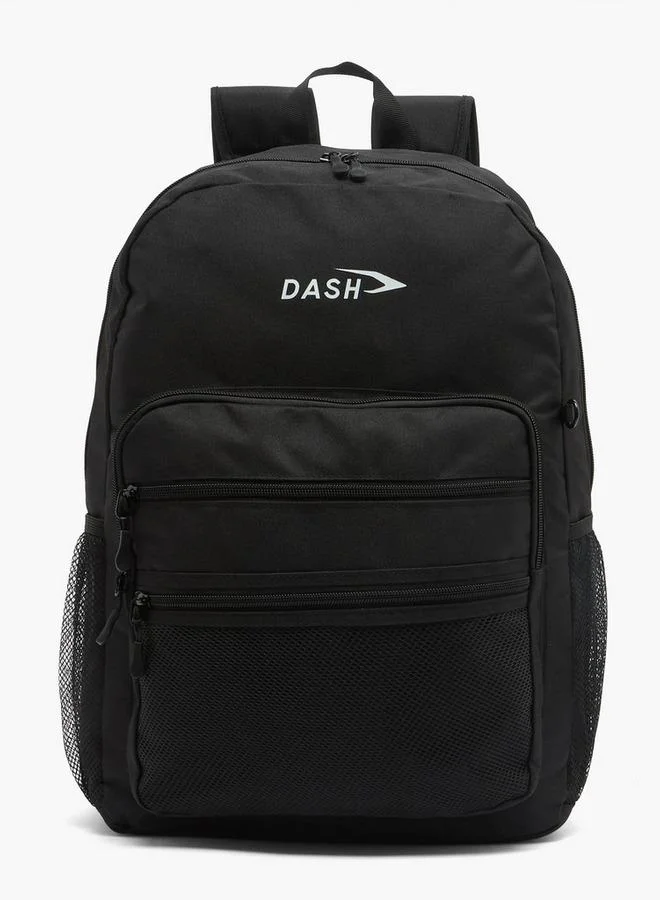 Dash BLACK Solid 2-Piece School Backpack Set For Kids 13 Years+ With Pencil Pouch  | Best Price UAE