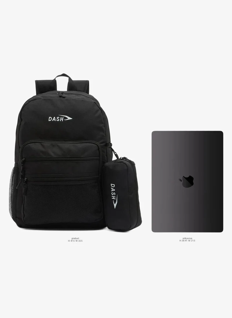 Dash Solid 2-Piece School Backpack Set For Kids 13 Years+ With Pencil Pouch