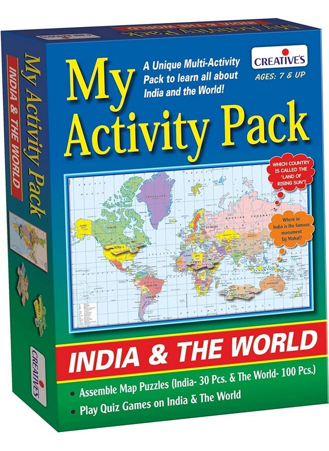 Creative Creative's My Activity Pack, India and The World, Multi Color  - Image 1