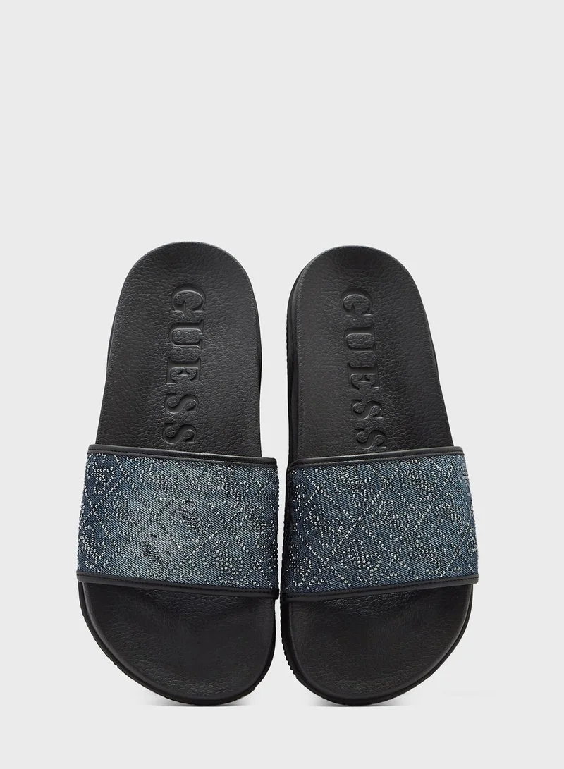 GUESS Rayce Studded Slides