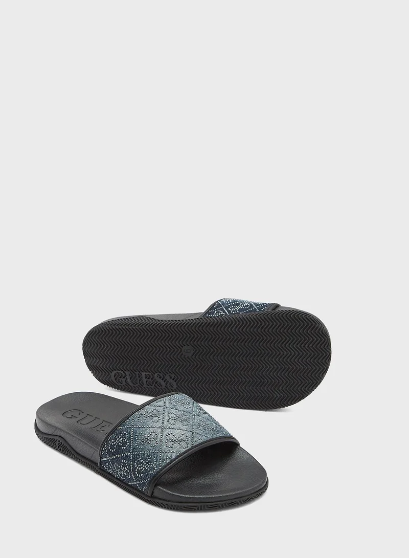 GUESS Rayce Studded Slides