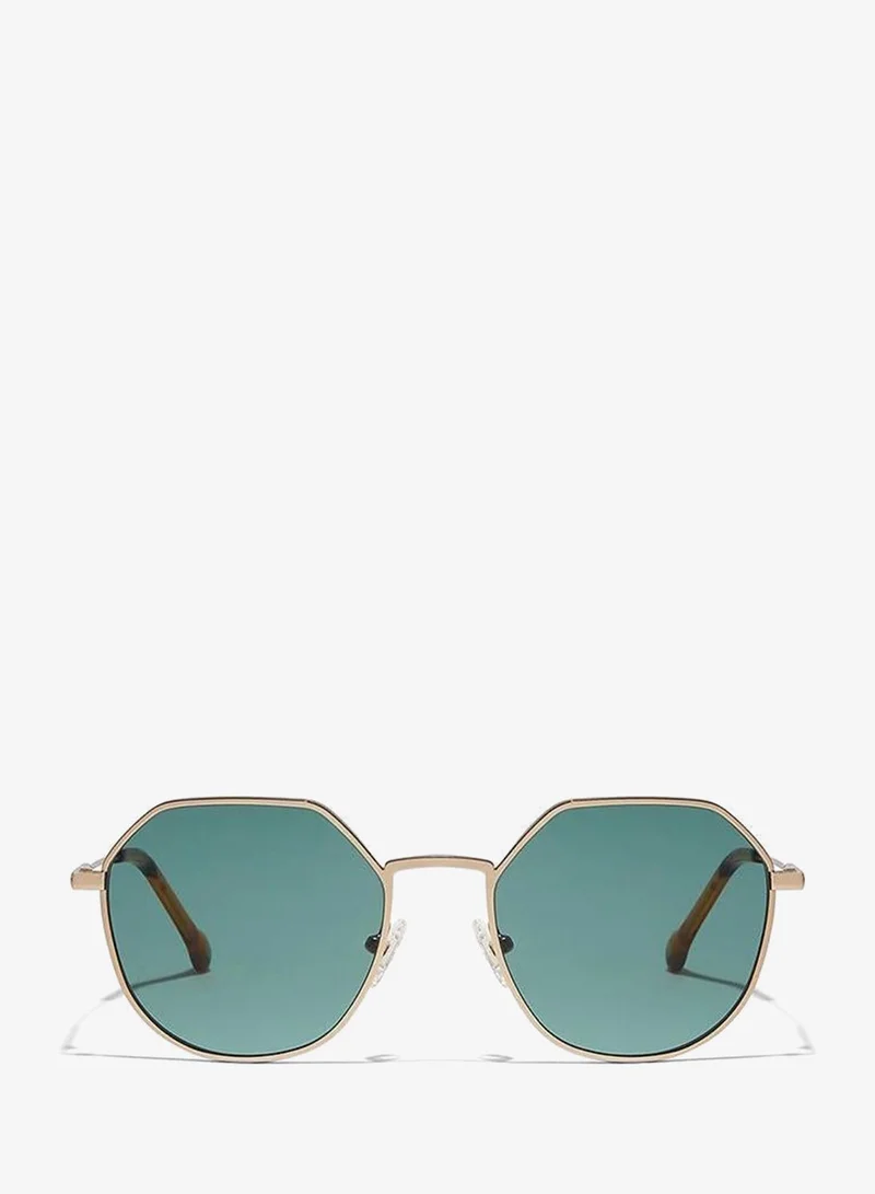 30Sundays 30Sundays TURN UP II,Men Sunglasses, Geometric Sunglasses, UV Protection: UV400 (Gold,Green)