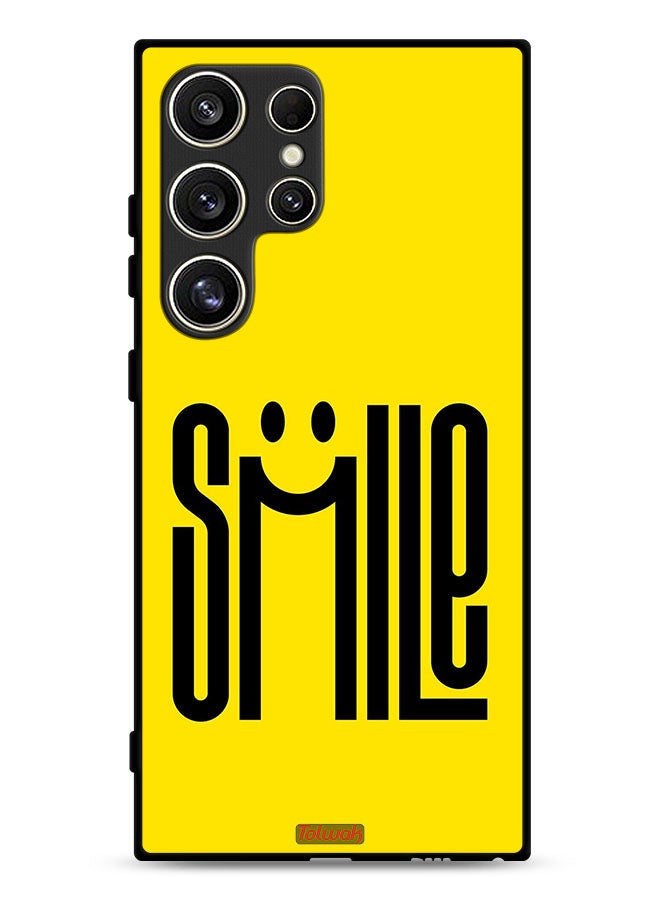 Tolwak Samsung Galaxy S24 Ultra 5G Protective Case Cover Smile Art - Image 1