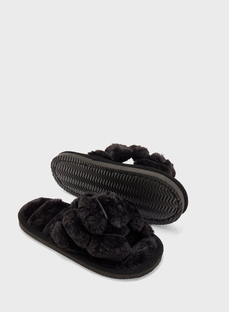 Ginger Crossover Strap Bedroom Slipper  - Image 3