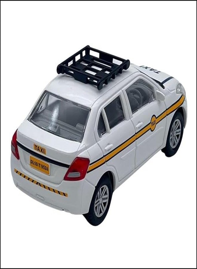 Funkartt Kid Dezir Taxi Toy with Pull-Back Action and Door Openable,Ola Uber Swift Model Cab Toy Car Multicolor - Image 3