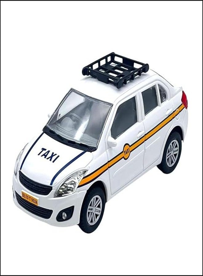 Funkartt Kid Dezir Taxi Toy with Pull-Back Action and Door Openable,Ola Uber Swift Model Cab Toy Car Multicolor - Image 1