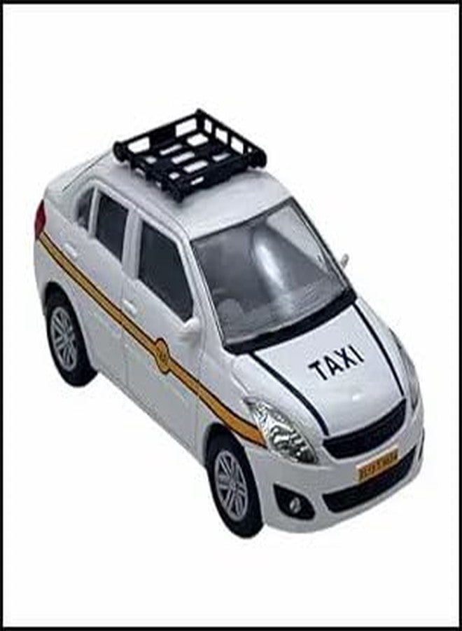 Funkartt Kid Dezir Taxi Toy with Pull-Back Action and Door Openable,Ola Uber Swift Model Cab Toy Car Multicolor - Image 4