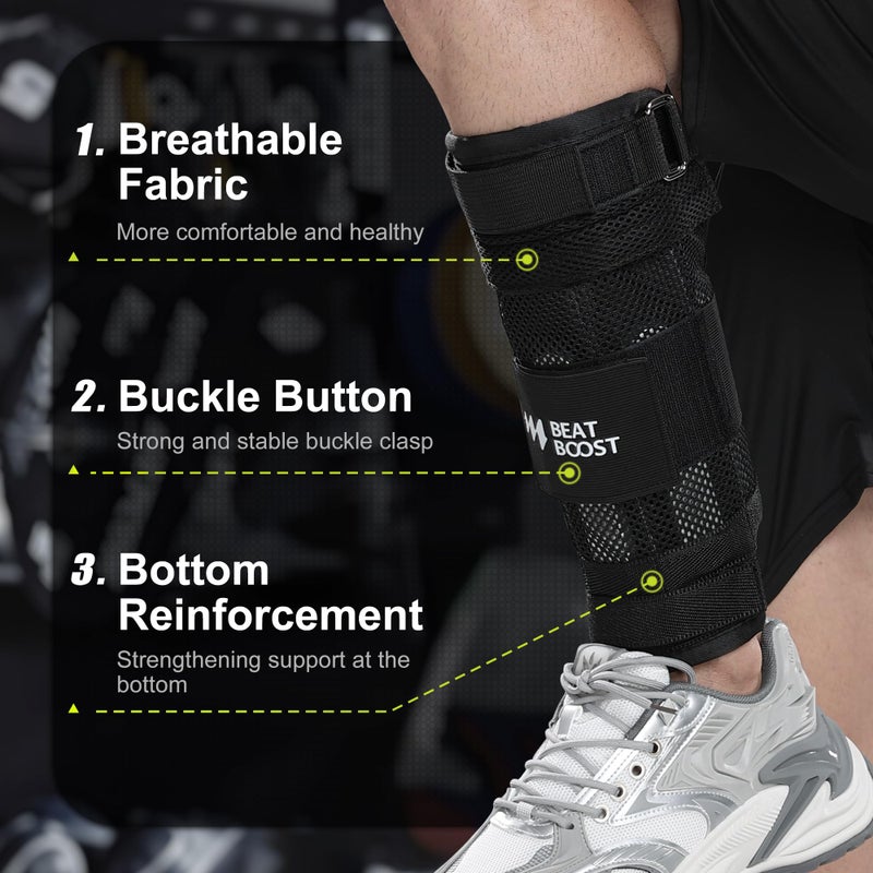 BeatBoost Ankle Wrist Weights 20lb Adjustable Leg Arm Weights for Men Walking Pilates Exercise Workout Gym Aerobics - Image 4