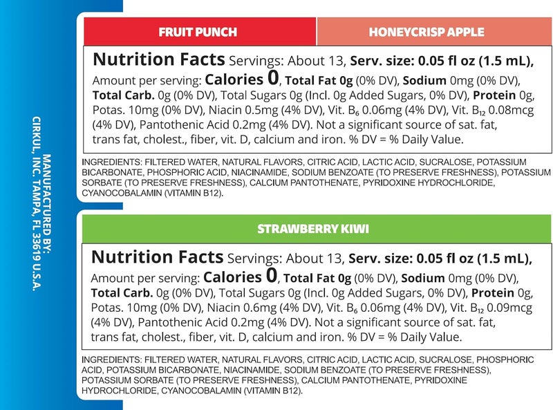 Cirkul LifeSip B-Vitamin Flavor Cartridge Variety Pack - 6 Cartridges (2 Fruit Punch, 2 Strawberry Kiwi, 2 Honeycrisp Apple) - Image 2