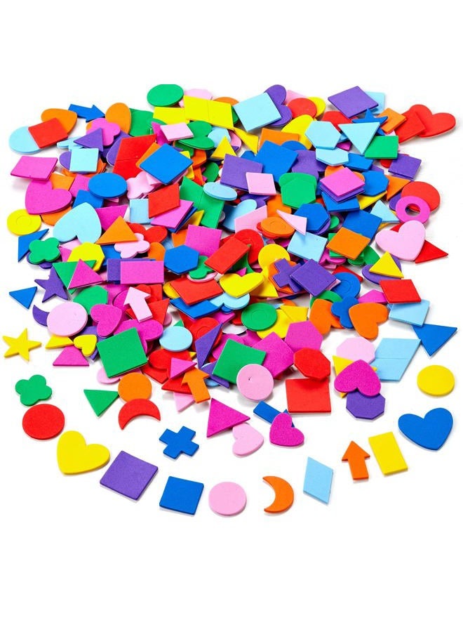 IFKEGON 1050 PCS Foam Stickers,Geometry Shapes for Crafts Arts Making Kids Gifts Toy and Teaching Art Class Supplies Assorted Craft Supplies - Image 1