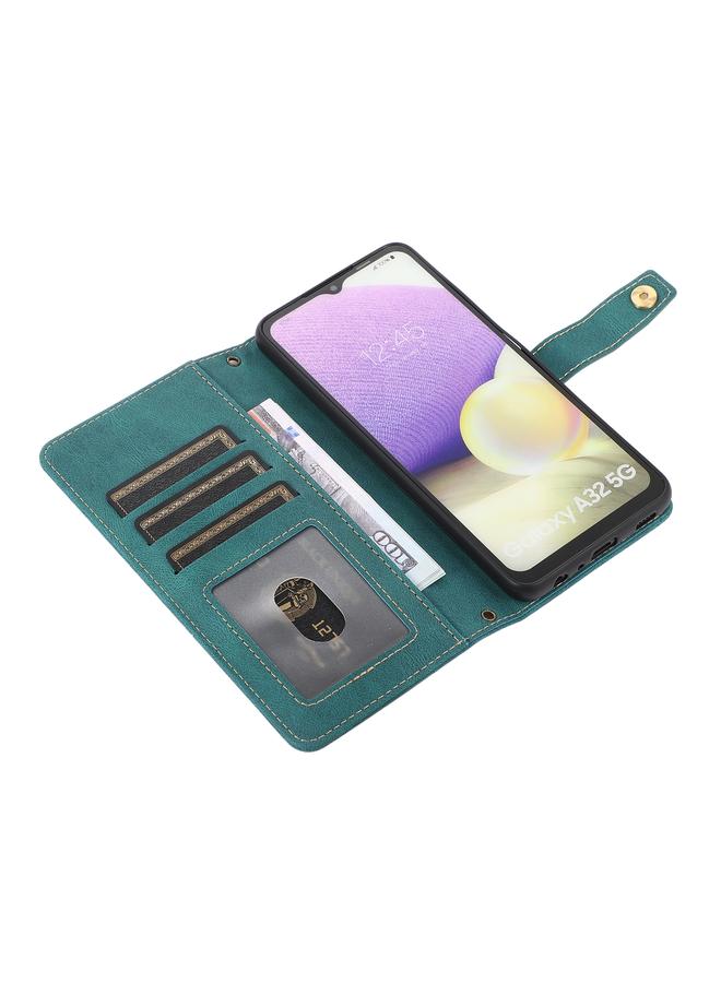 S-TOP Case For Samsung Galaxy A32 5G PU + TPU Horizontal Flip Leather Case with Holder & Card Slot & Wallet & Lanyard - Image 5