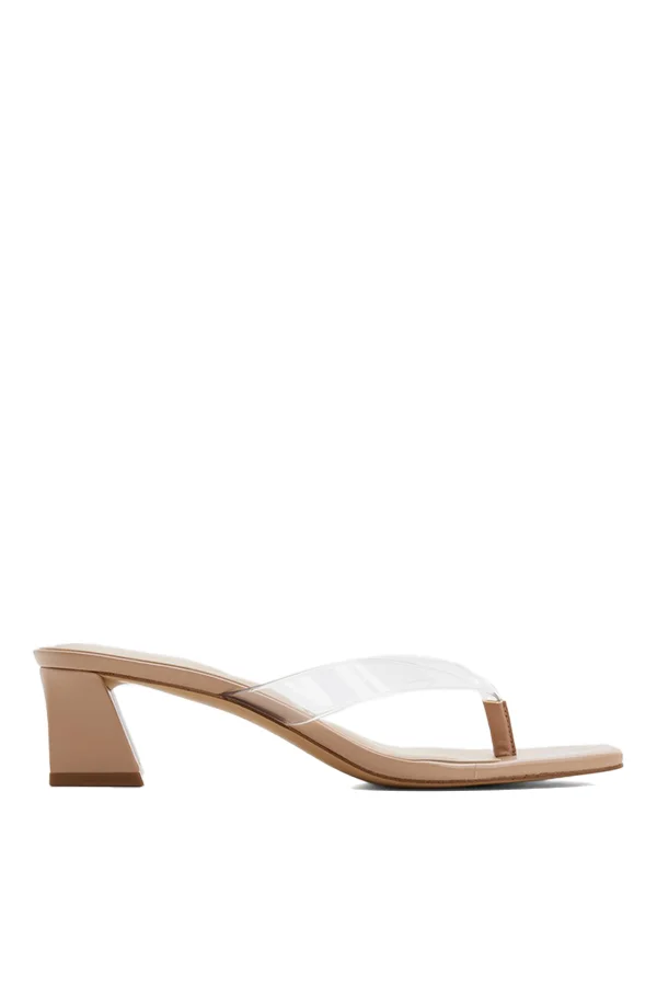 Hazie Ladies Beige Heeled Sandals
