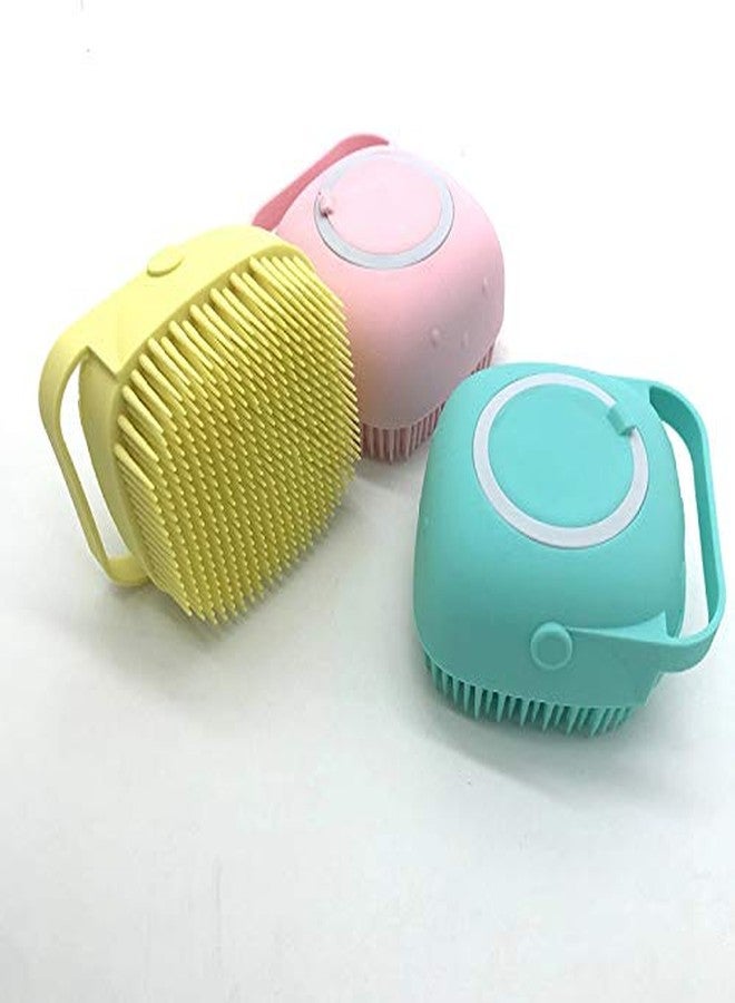 GadgetBite Body Wash Silicon Soft Scrubber Brush with Soap/Shampoo Dispenser for All Age Group-(Multicolor) - Pack of 1 - Image 2