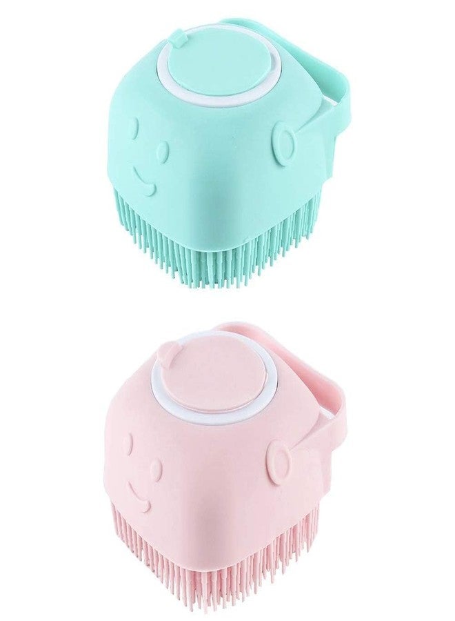 GadgetBite Body Wash Silicon Soft Scrubber Brush with Soap/Shampoo Dispenser for All Age Group-(Multicolor) - Pack of 1 - Image 1